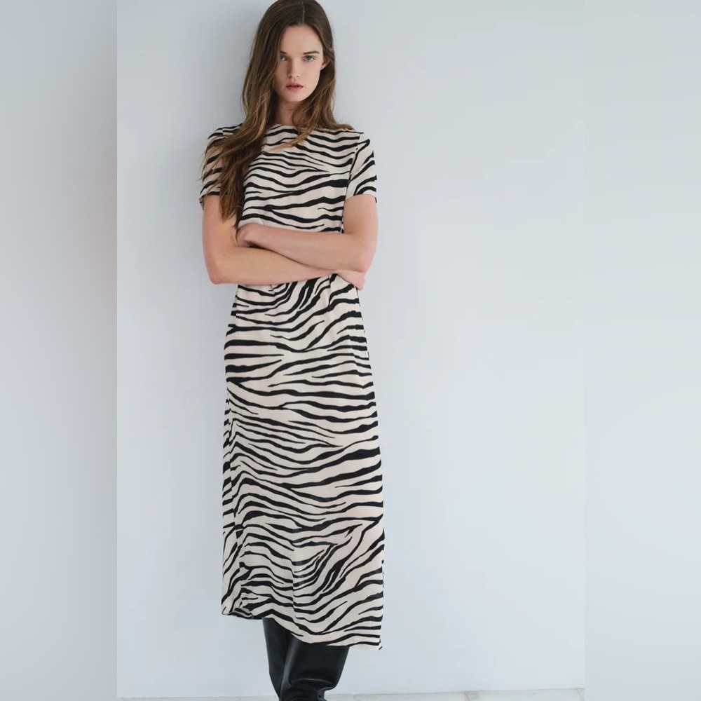 NWT ZARA Animal Print Dress
